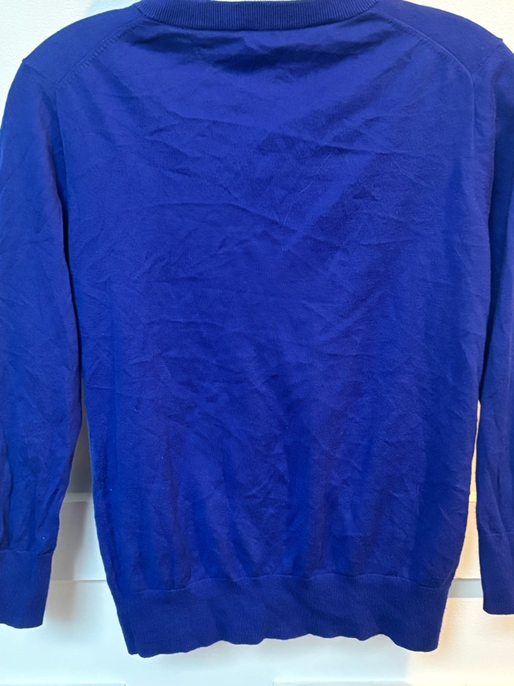 J CrewClassic Royal Blue Button-Front Cardigan - Picture 3 of 10